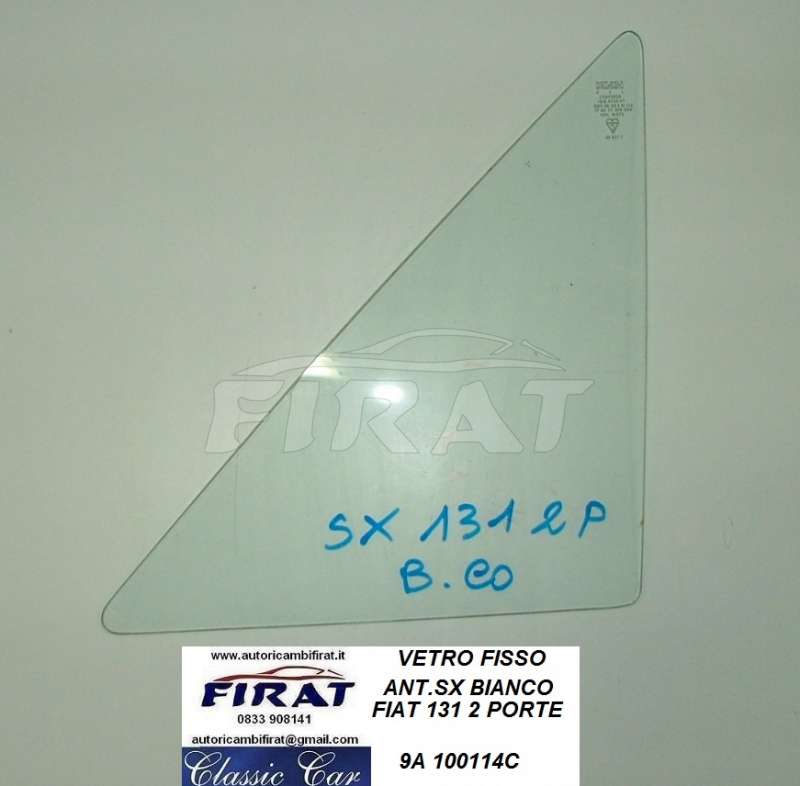 VETRO FISSO FIAT 131 2 PORTE ANT. SX CHIARO